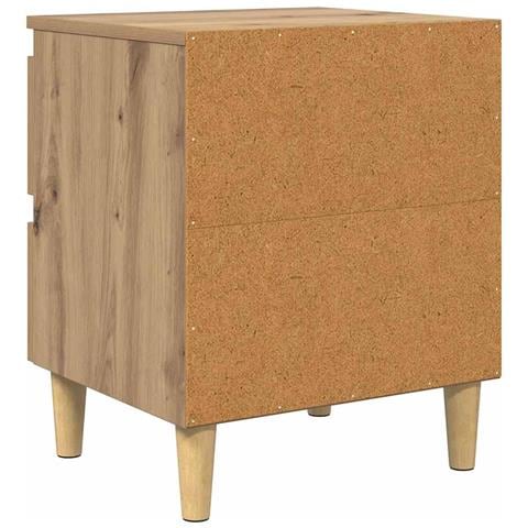 Mobiletti da letto 2 pcs Rovere artigianale 40 x 35 x 50 cm - Foto 9