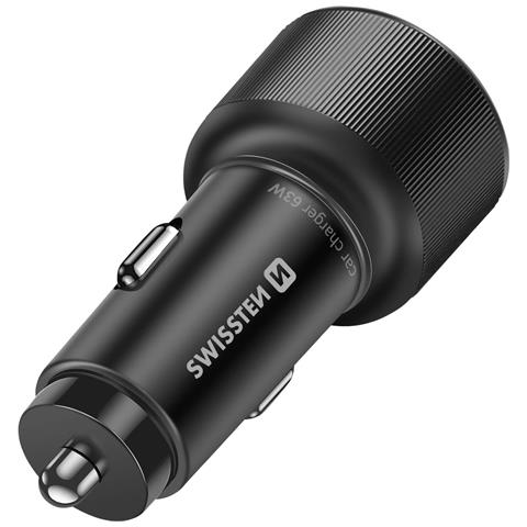Caricatore Per Auto A Ricarica Rapida 63w Usb-c Power Delivery 45w E Usb 3.0 18w, Nero - Foto 5