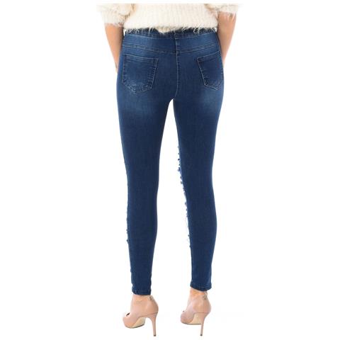 Leggings Lunghi Da Donna In Stile Jeans D2001 - Foto 2