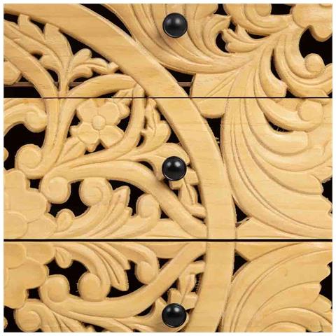 Comò In Legno Marrone 80x39.5x81 - Foto 8