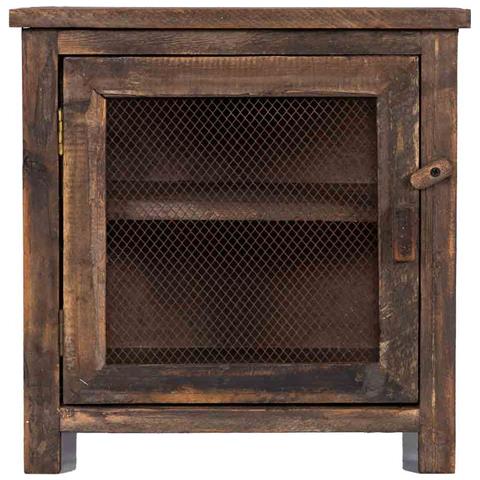 Comodino In Legno E Vetro 38x24x40h Cm - Foto 2