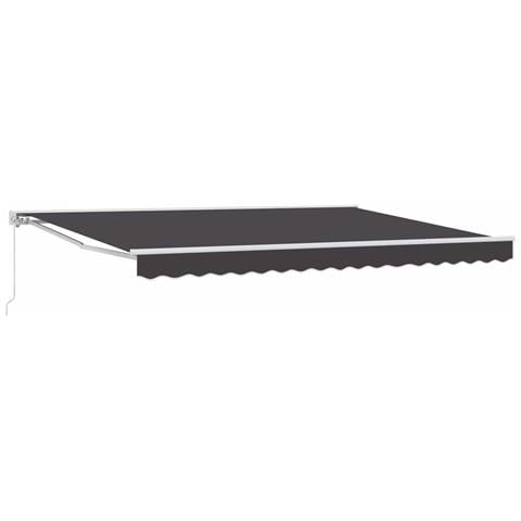 Tenda retrattile manuale Antracite 4 × 3 m - Foto 1