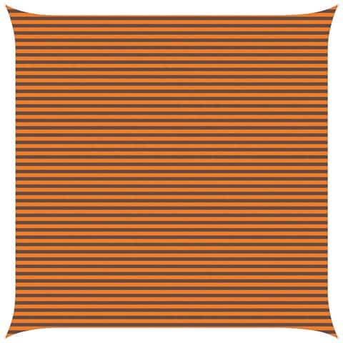 Vela da ombra solare Arancione e Marrone 6 x 6 m - Foto 1