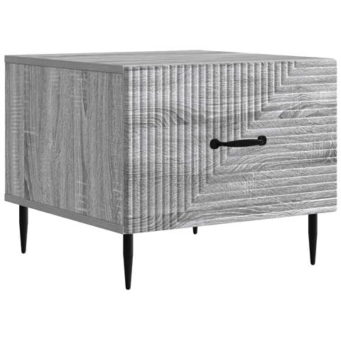 Tavolino da salotto con cassetto Grigio Sonoma 49 x 50 x 40 cm - Foto 1