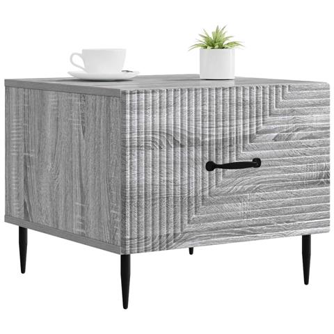 Tavolino da salotto con cassetto Grigio Sonoma 49 x 50 x 40 cm - Foto 2