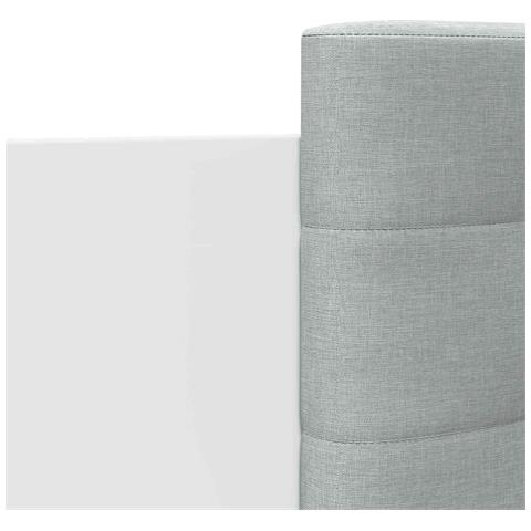Struttura letto con testata Bianco Legno ingegnerizzato - Foto 2