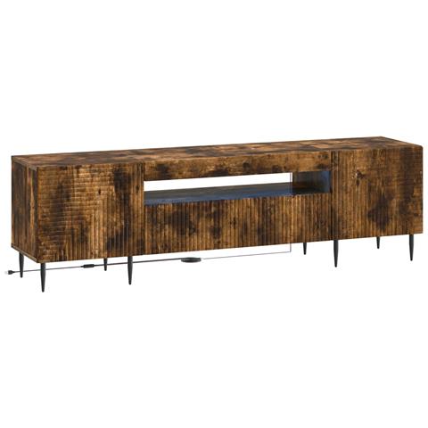 Mobile TV LED Rovere Fumo Legno ingegnerizzato - Foto 1