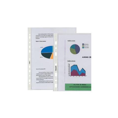 Protezione fogli - 220 mm x 300 mm - Rettangolare - Polipropilene - 50 / Pacco - Trasparente - Foto 1
