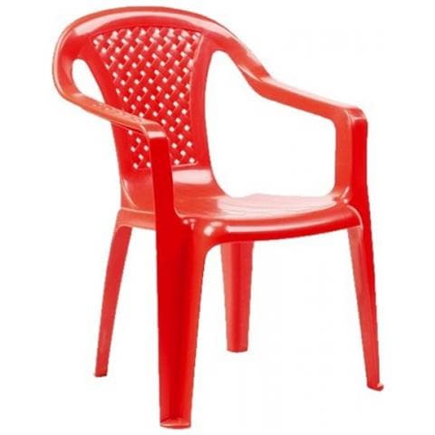 4 Sedie in polipropilene per bambini cm 36,5x40x52 H Colore rosso - Foto 3