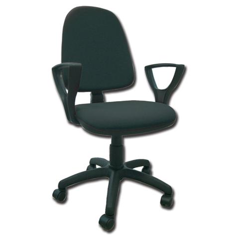 Sedia Cuneo Con Braccioli - Similpelle - Nero - Foto 1