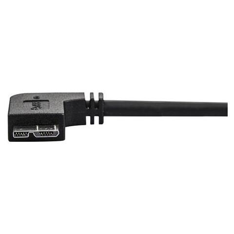 Cavo USB 3.0 Tipo A a Micro B slim - Connettore USB3.0 A a Micro B slim ad angolo destro Gen 1 (5 Gbps) - 1m - Foto 2