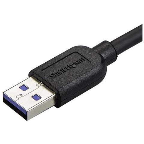 Cavo USB 3.0 Tipo A a Micro B slim - Connettore USB3.0 A a Micro B slim ad angolo destro Gen 1 (5 Gbps) - 1m - Foto 3