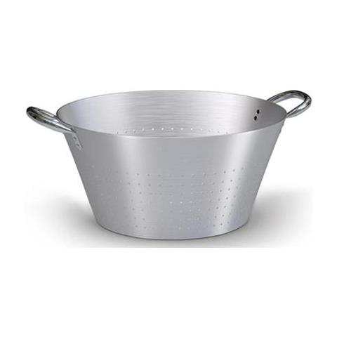 Colapasta Conico In Alluminio Con Maniglie In Acciaio Inox - Diametro Cm 32 - Altezza Cm 16 - Foto 2