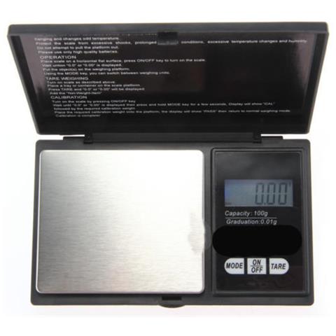Bilancia Bilancino Digitale Di Precisione Doppio Decimale 100g 0,01g Grammi Oro - Foto 1