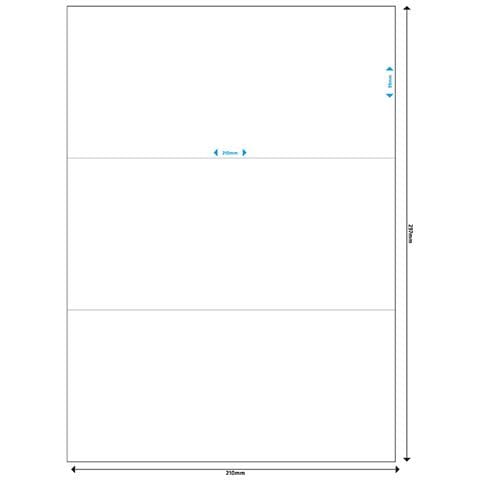 Etichette Multiuso Adesive 210x99 Mm, Bianco, Confezione 150 Pezzi - Mrink142 - Foto 3