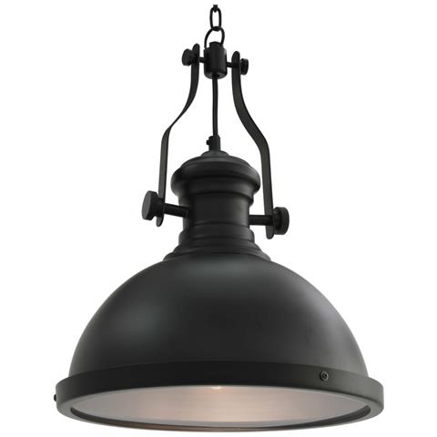 Lampada da Soffitto Nera Rotonda E27 - Foto 1