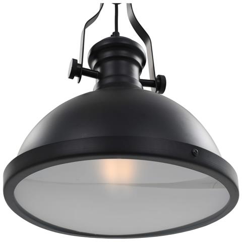Lampada da Soffitto Nera Rotonda E27 - Foto 2