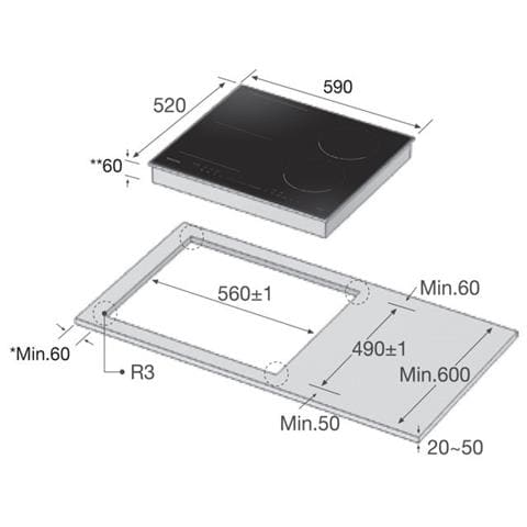 Piano Cottura NZ64R3747BK / UR a Induzione 4 Zone Cottura da 60 cm Colore Nero - Foto 4