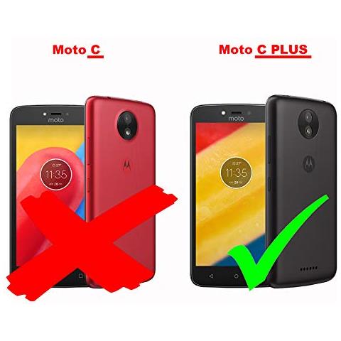Custodia Compatibile Con Motorola Moto C Plus In Bruno Caffè - Coperchio Protettivo In Design Flip Con Chiusura Magnetica - Foto 2