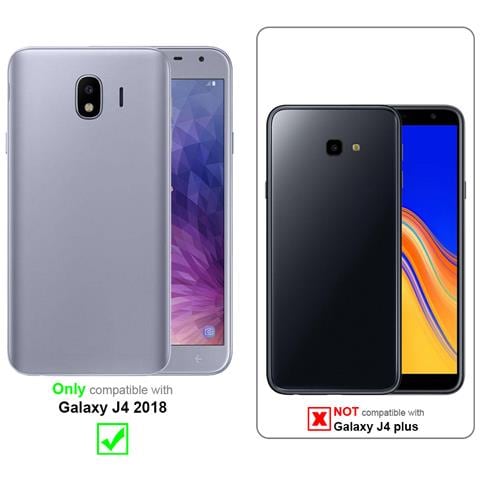 Custodia Compatibile Con Samsung Galaxy J4 2018 In Grigio Chiaro Marrone - Coperchio Protettiva Con Chiusura Magnetica, Funzione Stand E Tasca Per Le Carte - Foto 11