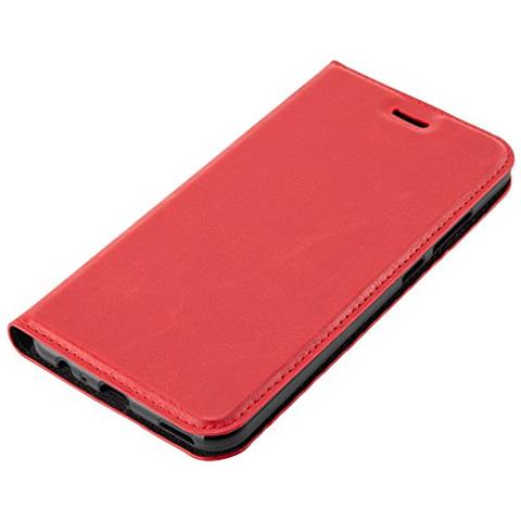 Cadorabo Custodia Compatibile Con Honor 8 Pro In Rosso Mela - Coperchio Protettiva Con Chiusura Magnetica, Funzione Stand E Tasca Per Le Carte - Foto 2