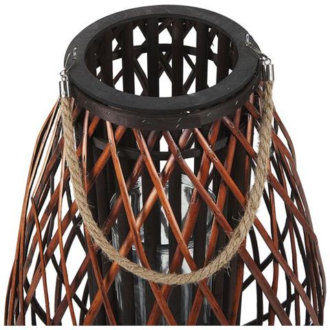 Lanterna In Legno Marrone 60 Cm - Foto 7