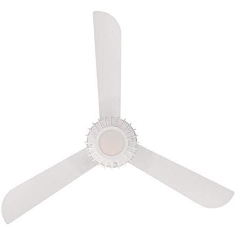 72207 Ventilatori Da Soffitto Bianco Graham Da 132 Cm, Kit Di Luce Led Dimmerabile Con Vetro Opale Smarigliato, Paralume A Gabbia, Telecomando Incluso 54 W - Foto 2