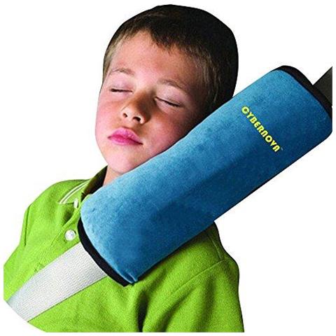 Sedile Veicolo Auto Cablaggio Della Cinghia Di Spalla Del Rilievo Copertura Della Testa Di Sostegno Per I Bambini Neonati (blu) - Foto 1