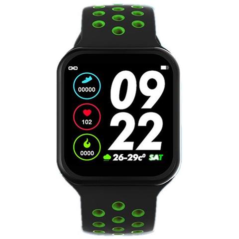 HTN - Smart Watch Donna Uomo Frequenza Cardiaca Smartwatch Per La Pressione  Sanguigna Per Ios Android Phone Smart Watches (f9 Nero Verde) - ePRICE