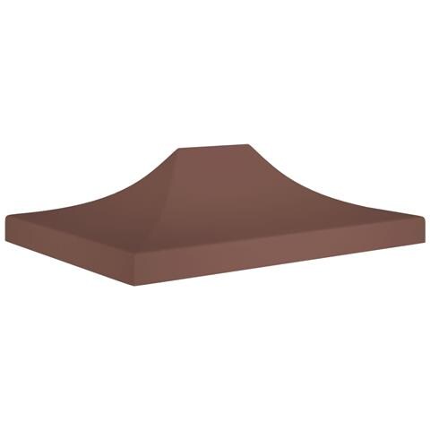 Tetto per Tendone per Feste 4x3 m Marrone 270 g / m² - Foto 1