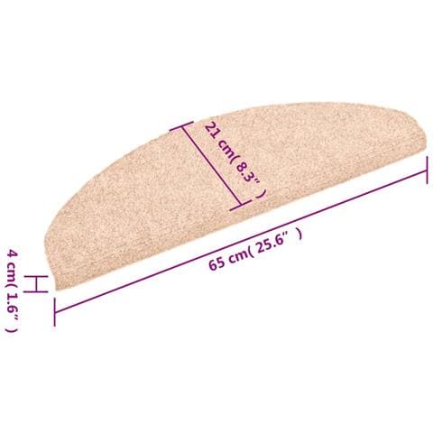 Tappetini Adesivi per Scale 10 pz Marroni 65x21x4 cm Agugliati - Foto 2
