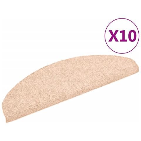 Tappetini Adesivi per Scale 10 pz Marroni 65x21x4 cm Agugliati - Foto 1