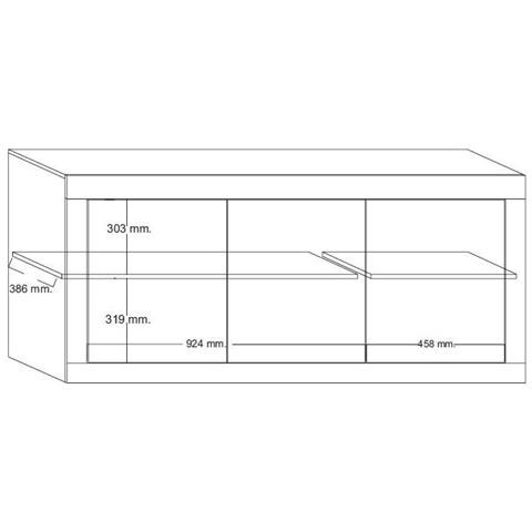 Mobile Multiuso Basic - 4 Ante, Ripiani - Per Sala, Camera, Cucina, Ingresso - Bianco In Truciolare Melaminico, 160 X 43 X 86 Cm - Foto 8