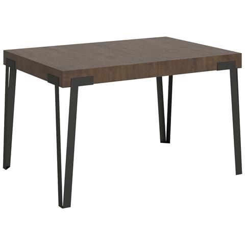 Tavolo Allungabile 90x130/234 Cm Rio Telaio Antracite - Noce - Foto 4