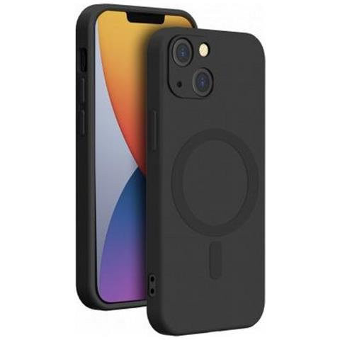 Cover In Silicone Compatibile Con Magsafe Per Iphone 14, Nero - Foto 1