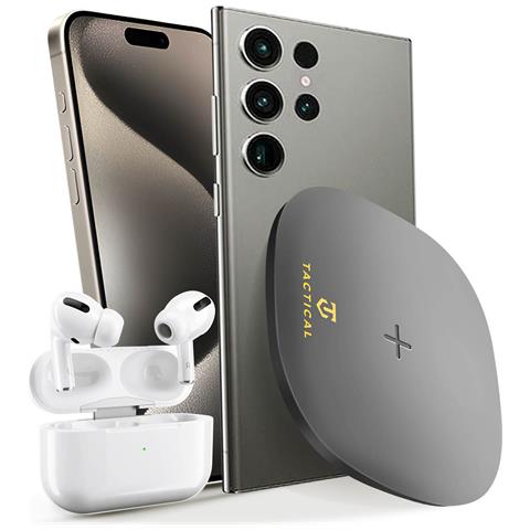 Caricabatterie Senza Fili A Induzione Nero 15w Per Telefoni Qi, Nero - Foto 2
