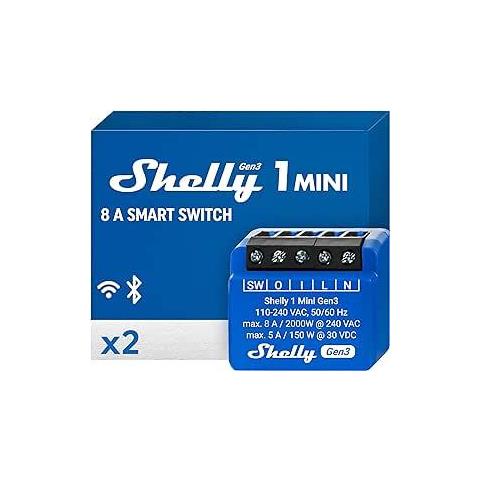 Mini 1 GEN3 DOUBLE PACK- Smart Relay 8A AC /DC WiFi /BT - Foto 1