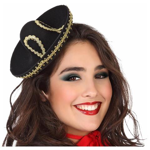 Cappello Mini Nero Messicano - Foto 1