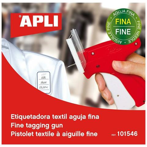 Pistola Etichettatrice per Tessuti Fini Bianco e Rosso - Foto 2