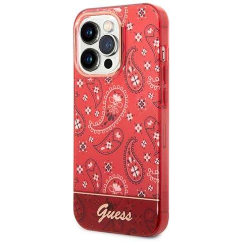 Cover Per Iphone 14 Pro Tpu Bandana, Rosso - Foto 1