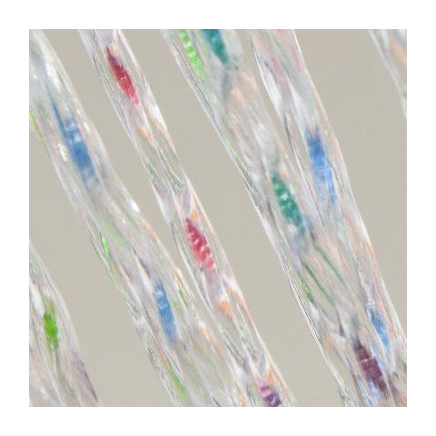 Tenda Per Porta Antimosche Antirumore In Pvc Multicolore Cristal - 125x240 Cm. - Foto 2