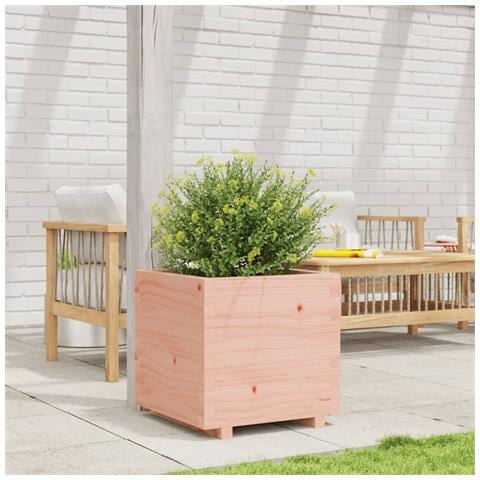 Fioriera Da Giardino 50x50x49,5 Cm In Legno Massello Di Douglas - Foto 3