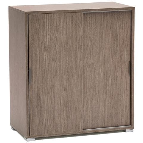 Mobiletto Da Interno In Legno Nobilitato Bilaminato Con Ante Scorrevoli 3 Ripiani Linea Classic - Gray - Foto 1