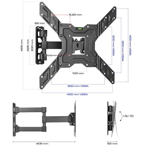 Kg-1026 Supporto Per Tv Lcd Da 22-55 Pollici - Foto 2