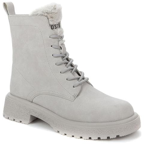 Grey Casual Closed Warm Boots Stivaletti Sintetico E Tessile Scarpe Donna Grigio Eu 37, 838156/02-07 - Foto 1