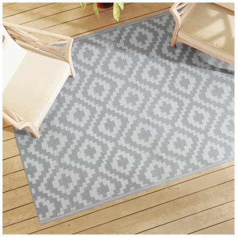 Tappeto Da Esterni Arakil Grigio 140x200 Cm In Pp - Foto 1