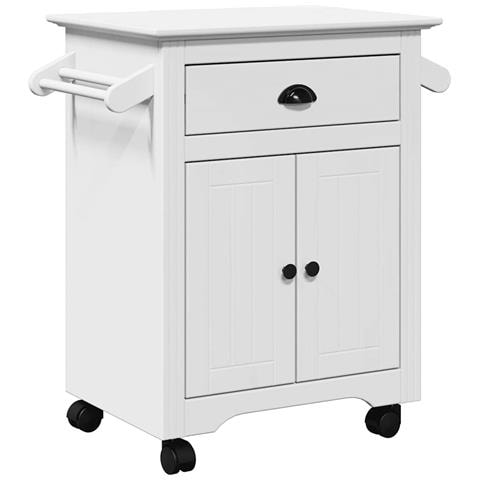 Carrello Da Cucina Bodo Bianco 72x45x80 Cm - Foto 2