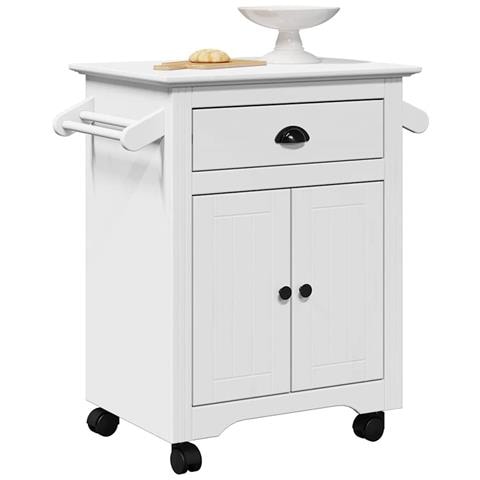 Carrello Da Cucina Bodo Bianco 72x45x80 Cm - Foto 1