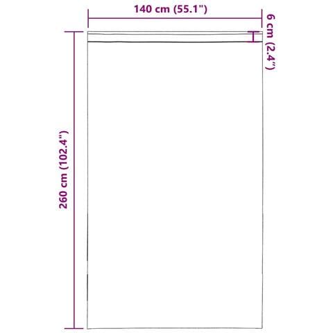 Tende In Voile Con Tasche Per Aste 2 Pz Nero - Foto 2