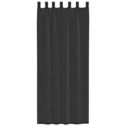Tende In Voile Con Tasche Per Aste 2 Pz Nero - Foto 9